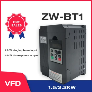 VFD Pretvornik 60hz, da 50hz 1,5 KW/2.2 KW, 220V in 220V 3P IZ Spremenljivo Frekvenco Inverter Pogon Inverter ZW-tako bt1, njegova končna Prosto-Dostava