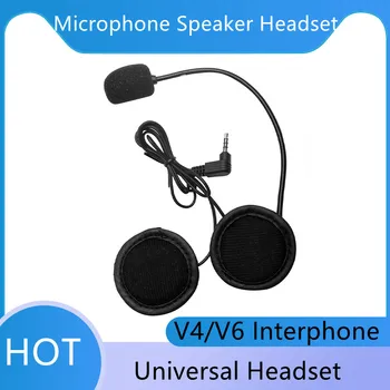 3.5 mm, Mikrofon Zvočnik Slušalke Čelada Posnetek za Vnetphone V4 V6 Za EJEAS V6 V6 Pro motorno kolo, Bluetooth, združljiva Interfonski