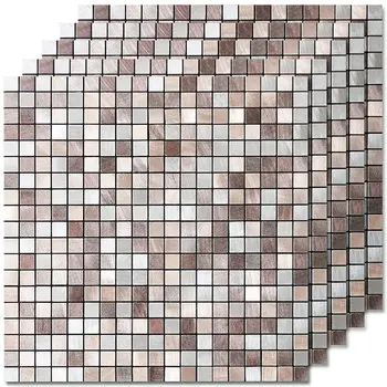 Mozaik PVC Aluminijaste Kompozitne Plošče samolepilno Nalepko TV Ozadju 3D Stenske Nalepke, Kuhinja, kopalnica, nepremočljiva nalepka