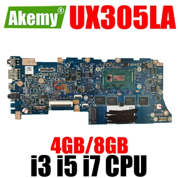 UX305LA Prenosni računalnik z Matično ploščo s I3 I5, I7 PROCESOR, 4GB, 8GB RAM-a za ASUS Zenbook UX305L U305L UX305 Zvezek Motherboard Mainboard