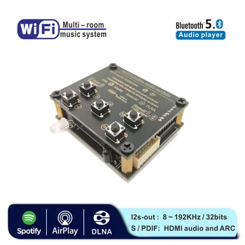 WB05 WiFi in Bluetooth 5.0 Avdio Prejeli Bluetooth Modul I2S Analogni Izhod ESS9023 Izhod Odbor Z Airplay DLNA, Wifi, Avdio