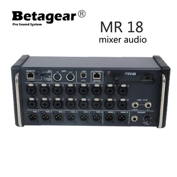 Betagear 18 Kanal Mr18 Mešalnik Zvoka Dj Oprema Avdio Dj Mešalna Studio Wifi Usb Mešalna Digitalni Zvočni Mešalnik
