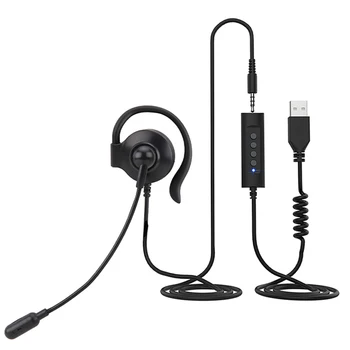 Univerzalni klicni Center za Slušalke 3.5 mm, USB, Žična Poslovnih Slušalke Z Mikrofon Nadzor Glasnosti Izklop Preklic Telefonskega Operaterja