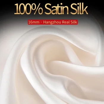 100% Resnična Svileni Šal Za Ženske Bele Headscarves Hangzhou Saten Svila Foulard Femme Šali Zaviti 16 mm Naravne Svile Dolge Rute