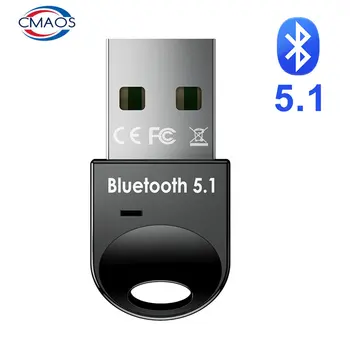 USB Bluetooth Adapter 5.1 Bluetooth Sprejemnik USB Bluetooth 5 0 Ključ 5.0 BT Oddajnik aptx Mini Adapter za Prenosni RAČUNALNIK Zvočnik