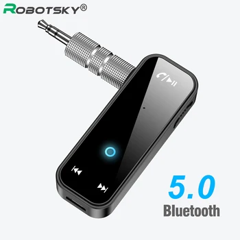 Bluetooth 5.0 avdio sprejemnik 3.5 mm jack brezžični zvočni adapter AUX adapter primeren za avto avdio glasbe Aux prostoročne slušalke