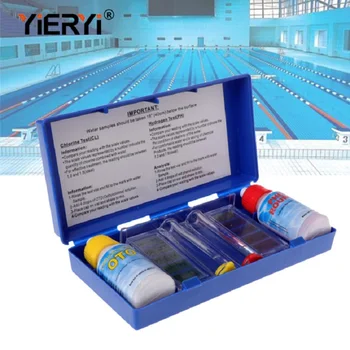 Bazen Kakovosti Voda PH Test Kit Klora Tekoče Hydroponics Akvarij PH Merjenje za Čistejše Dodatki