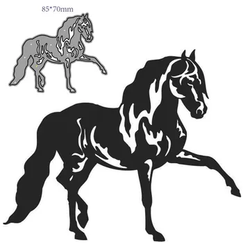 Rezanje kovin Matrice Cut Plesni Živali konj Dekoracijo Album Papir Obrti Nož Plesni Rezilo Udarec Matrice