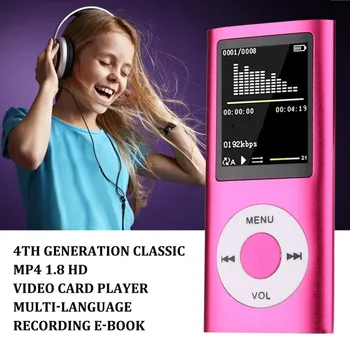 MP4 Predvajalnik, FM Prenosni Radio Igra Konzola Txt E-knjige Ultrathin MP3 Predvajalnik Glasbe, Predvajalnik Avdio Snemalnik Darilo Za Otroka MP4