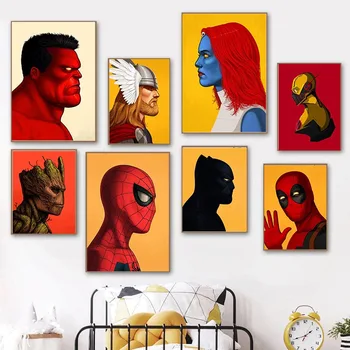 Marvel Film Spider-Man Varuhi Galaxy Platno Slikarstvo Risanka Plakatov in Fotografij Sodobne Dom Umetnosti Dekoracijo Sten