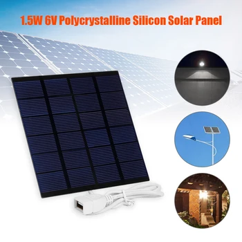 Sončne celice Študija Silicij Polnilec za Baterije na Prostem, Potovanja USB Polysilicon DIY Sončne Plošče za Luči Mobilnega Telefona Baterije