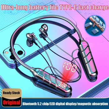 Original 100 Uro Vzdržljivosti Bluetooth Slušalke TFCard Bas Brezžične Slušalke z Mikrofon Stereo Neckband Slušalke Športne Slušalke