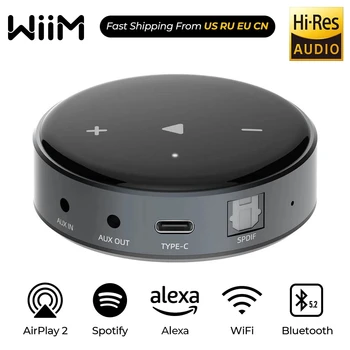 Wiim Mini WIFI2.4/5 G&Bluetooth 5.2 HiFi Preamplifier DLNA Za Airplay2 Avdio Glasbeni Tok Multi Soba Tokov Inteligentni Glas