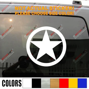 Vojska Star Veteran Veteran WW2 Vojaški Avto Nalepke Nalepke Vinyl Okno Odbijača die cut,izberite vašo velikost in barvo!
