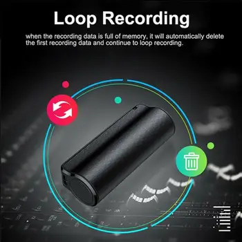 SRUTON MP3 Magnetne Naprave za Snemanje Glasovnih Aktivira 8/16/32GB Mini Audio Snemalnik Glasu Aktivira Diktafon Digitalni Diktafon