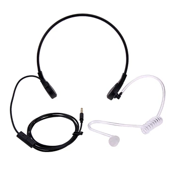 3,5 mm Grlo MIKROFON Slušalke Prikrito Akustična Cev FBI Slušalke za iPhone Android