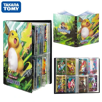 TAKARA TOMY 240Pcs Pokemon Karte Album Knjiga Kawaii Risank Anime Raichu Igra Kartice EX GX Veziva Mapo Zbiralci Imetnik otroci igrače