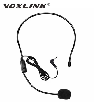 VOXLINK 3,5 mm glavo, vgrajen žični mikrofon Zvočnik lavalier mikrofon za Prostoročno Učitelj Mikrofon za Poučevanje Tour Guide