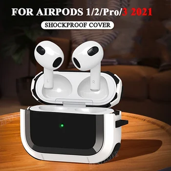 Luksuzni Slušalke Primeru Za AirPods 3 Pro Primeru Mehke Slušalke Earpods Primeru Za Apple Air Stroki Pro 3 2 Polnjenje Box Shockproof Pokrov