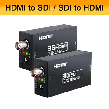 3G-SDI, HDMI Converter / SDI, da Adapter HDMI Audio, HD-SDI/3G-SDI BNC Adapter 1080P DAC Pretvornik za Monitor HDTV