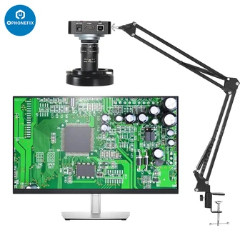 38MP 1080P Kamera Mikroskop 5-50mm Objektiv +Stojalo HDMI USB Industrijske Elektronski Digitalni Video Mikroskop za Popravilo Spajkanje