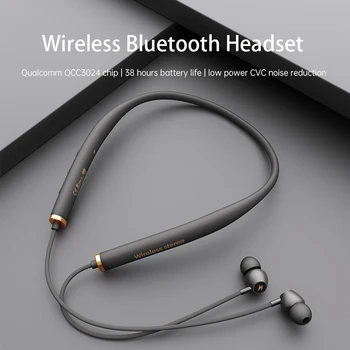Za Huawei Xiaomi Brezžične Slušalke Neckband Bluetooth Slušalka Šport Slušalke Mikrofon Šumov Igra Glasba Magnetni Slušalke