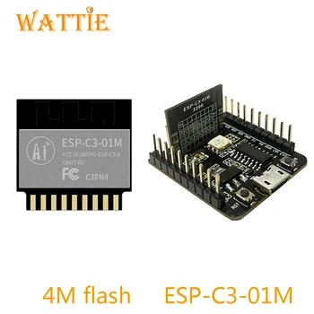 ESP-C3-01M KIT Esp32-C3 C3-01M 4M flash ESP-C3 ESP C3 Esp32-C3-01M nizko ceno, WiFi+Bluetooth 5.0 modul razvoj odbor