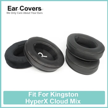 Earpads Za Kingston HyperX Oblak Mix Slušalke Earcushions Beljakovin Velur Ovčje Kože Blazine Pene Blazinice Za Ušesa Črna