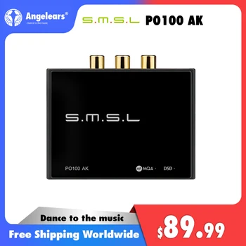 SMSL PO100 AK USB Digitalni Vmesnik XOMS XU316 32bit 768Khz AK4493S MQA Dekodiranje optični/koaksialni/RCA izhod za PS4 PS5 Stikalo