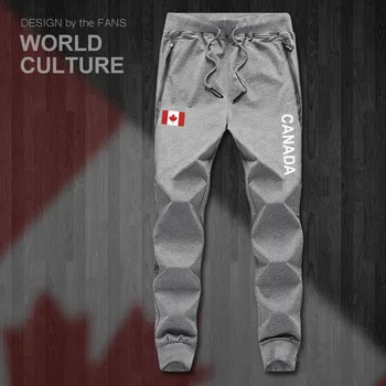 Kanada Kanadčani CA LAHKO mens hlače joggers jumpsuit sweatpants skladbo znoj fitnes runo taktično priložnostne narod, država leggin