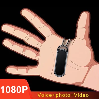 Mala Nosljiva 1080P Mikro Prenosna Kamera Mini DV Kamera Video Snemalnik Telo Cam Šport Posnetek Ogrlica Podporo Kartice Kamere