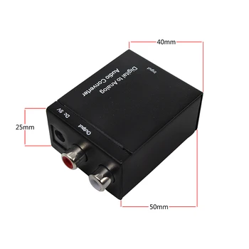 DAC Digitalni Dekoder za Analogni Avdio Pretvornik Polje za TV-Adapter za Priključek 2*Ojačevalnik RCA