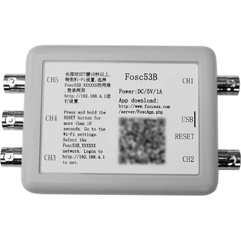 Fosc53B Brezžičnega omrežja Wi-Fi 5-Kanalni USB Oscilloscope Virtualno Shranjevanje Podatkov, Pridobitev Diktafon Avtomobilske Orodjem za Vzdrževanje