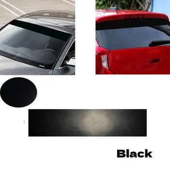 Avto Prednje Vetrobransko steklo Dežnik Nalepke Anti-uv Gloss Black Sun Trakovi Van vetrobranskega stekla Sunstrip Senčenje Trakovi Odtenek Film Decal