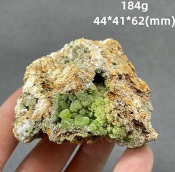 NOVO! NAJBOLJŠI! 100% Naravne okrogle Pyromorphite zeleni vodi rude naravni mineralni kristali vzorcu iz Kitajske