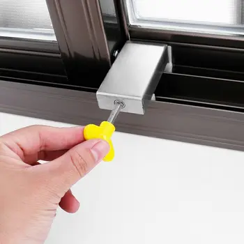 Okno zaklepanje zamašek drsna okna aluminij zlitine varnostna ključavnica za zaščito otrok vrata in okna proti kraji zaklepanje