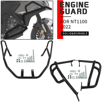 Motorno kolo Zgornjega&Nižje Motorja Stražar Crash Bar Oklep Zaščita Odbijača Protector Za Honda NT1100 NT 1100 2022 2023