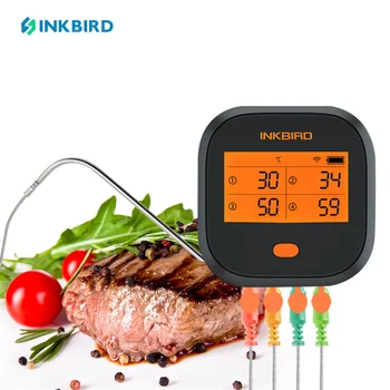 INKBIRD Wi-Fi Digitalni Mesa Termometer za peko na žaru Kuhinja, Kuhanje Termometer IBBQ-4T Z Sonde Pečica za Kuhanje, peko na žaru Merilnik Temperature