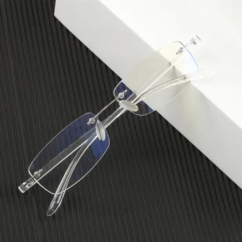 TR90 Anti-modra Pregleden Obravnavi Očala brez okvirjev Ženske Poslovnih Starejših Očala Moških prinaša dobička Presbyopic Očala Z ohišjem