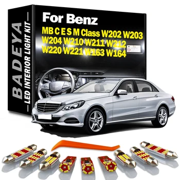 Canbus LED Notranji Luči Komplet Za Mercedes Benz ML C E S M W202 Razred W203 W204 W210 W211 W212 W220 W221 W163 W164 Avtomobilske Led Sijalke