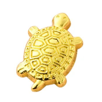 Feng Shui Zlati Želva Denar, SREČO, Bogastvo Bogastvo Kitajski Golden Frog Kovanec Home Office Dekoracijo Namizni Okraski Srečen Darilo