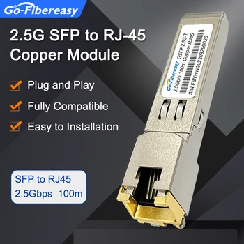 SFP, da RJ45 Modul 2.5 Gbps Baker 100 M 2.5 GBASE-T SFP Optični Sprejemnik Združljiv Modul Cisco/Mikrotik Netgear Ethernet Stikalo