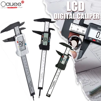 Digitalno kljunasto merilo 6 Palčni LCD Elektronski Vernier Kaliper 0-150mm Merilnik Pachometer Digitalni Mikrometer Digitalni Vladar Orodja za Merjenje
