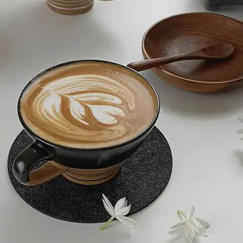 Japonski Slog Keramično Skodelico Kave Ustvarjalne Retro Kava Latte Pokal Prugasta Zajtrk Skodelice Vode Pokal