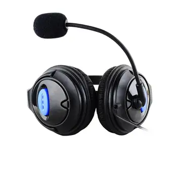 Ps4 Gaming Slušalke Nastavljiv Vsesmerni Mikrofon, 3,5 mm Vtič za Zmanjšanje Hrupa Žične Slušalke Z Volume Controller