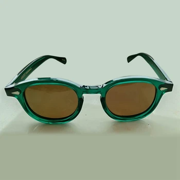 Moda Johnny Depp Sončna Očala Moški Ženske Polarizirana Sončna Očala Blagovne Znamke Letnik Acetatni Okvir Lemtosh Očala Vrhunske Kakovosti