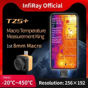 InfiRay T2S Plus Toplotna Kamera, IR Kamera Toplotne Merjenje za Pametne Telefone Ir slike Kamera Android Tip C