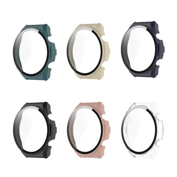 Smartwatch Primeru za Xiaomi Watch S1 Zaščitna Kaljeno Steklo Film Screen Protector Okvir Primeru Anti-scratch Zaščitnik