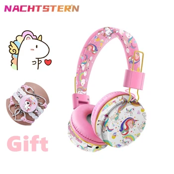 Samorog Tiskanja Brezžične Slušalke z MIKROFONOM Bluetooth 5.0 za Dekleta Hči Fant otroška Gaming Slušalke Stereo Glasbe za Telefon