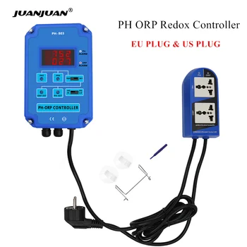 2 v Krmilnik 1 Monitor Digitalni pH, ORP Redox z Izhodno Močjo Rele za Nadzor Elektroda Sonda BNC za Hydroponics Rastlin 50%Popusta
